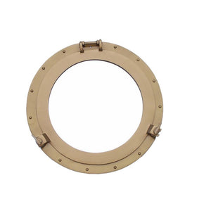 Handcrafted Model Ships - Antique Brass Decorative Ship Porthole Mirror 20"" - MC-1965-20-AN