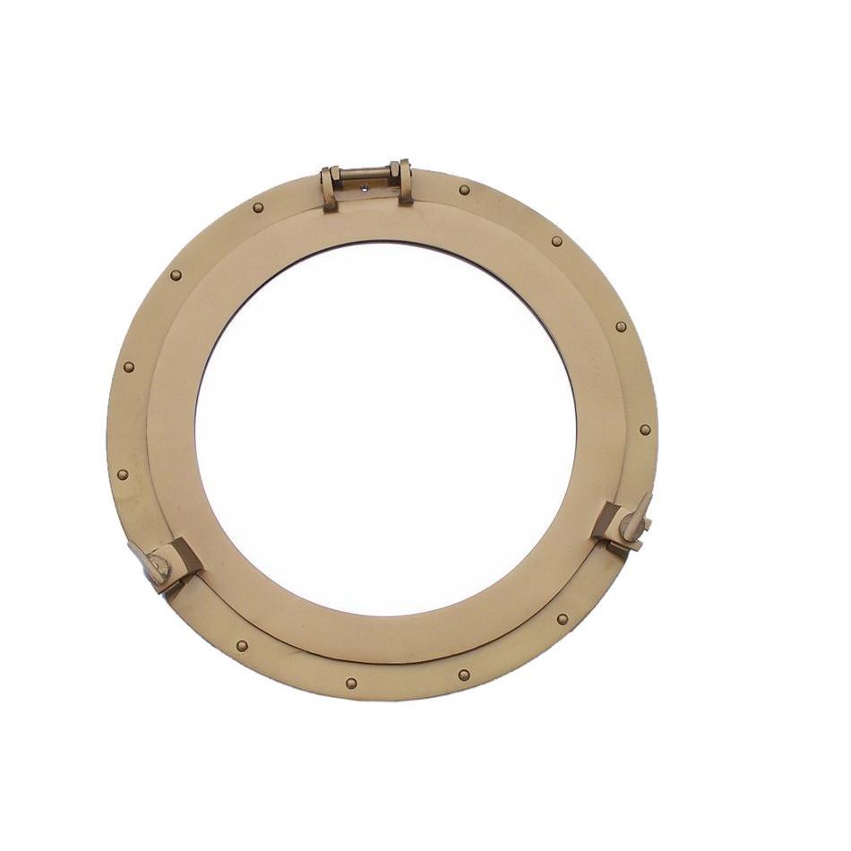 Handcrafted Model Ships - Deluxe Class Antique Brass Porthole Window 20