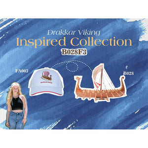 Captivating Drakkar Viking Combo: A Model Ship and Legendary Hat - B028F3 - Old Modern