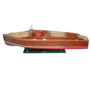 Chris Craft Runabout Painted Ready for RC Medium Speedboat Model - B109 - Old Modern