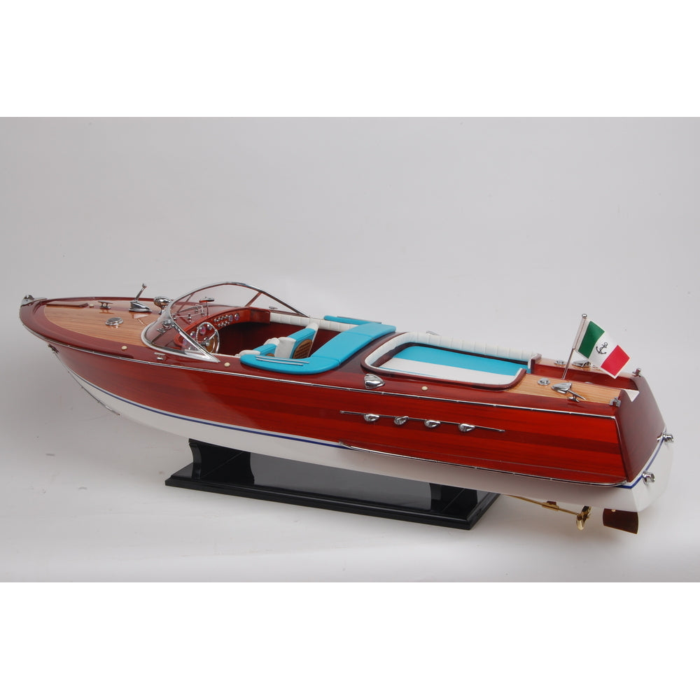 Super Riva Painted Large Speedboat Model - B112 - Old Modern