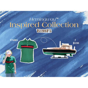 Hemingway&trade; Pilar Fishing Boat Combo: A Model and Polo Shirt Set - B198F5 - Old Modern