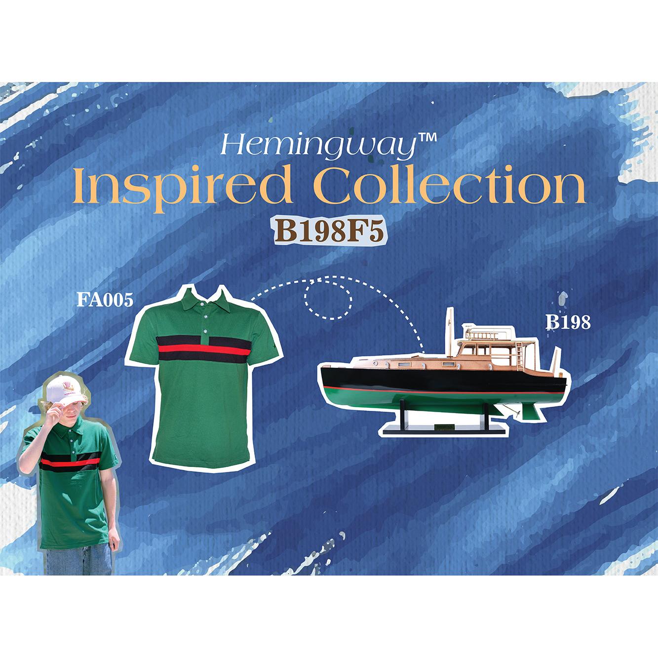 Hemingway™ Pilar Fishing Boat Combo: A Model and Polo Shirt Set - B198F5 - Old Modern