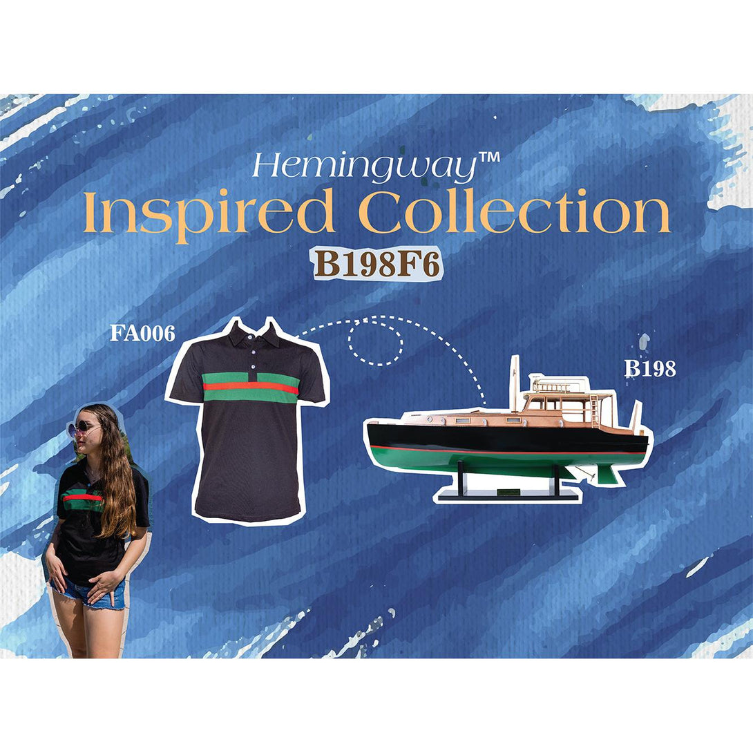 Hemingway™ Pilar Fishing Boat Combo: A Model and Polo Shirt Set - B198F6 - Old Modern