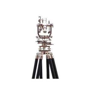 Handcrafted Model Ships Floor Standing Chrome Theodolite 62" LI-1513-CH-STAND