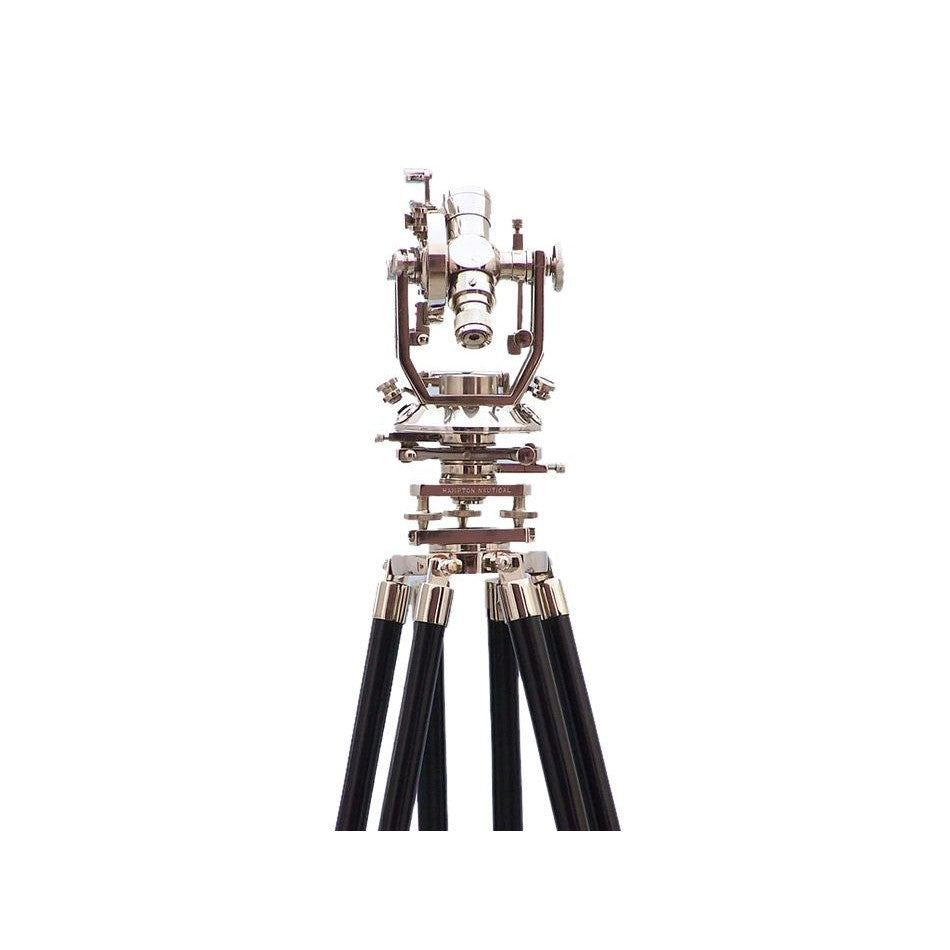 Handcrafted Model Ships Floor Standing Chrome Theodolite 62