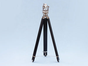 Handcrafted Model Ships Floor Standing Chrome Theodolite 62" LI-1513-CH-STAND