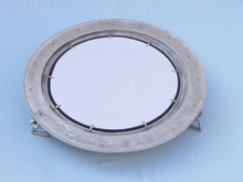 Handcrafted Model Ships Brushed Nickel Deluxe Class Decorative Ship Porthole Mirror 24" MC-1967-24-BN-M