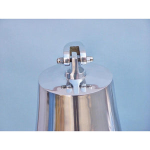 Handcrafted Model Ships - Chrome Hanging Ship's Bell 18"" - BL2019-13C