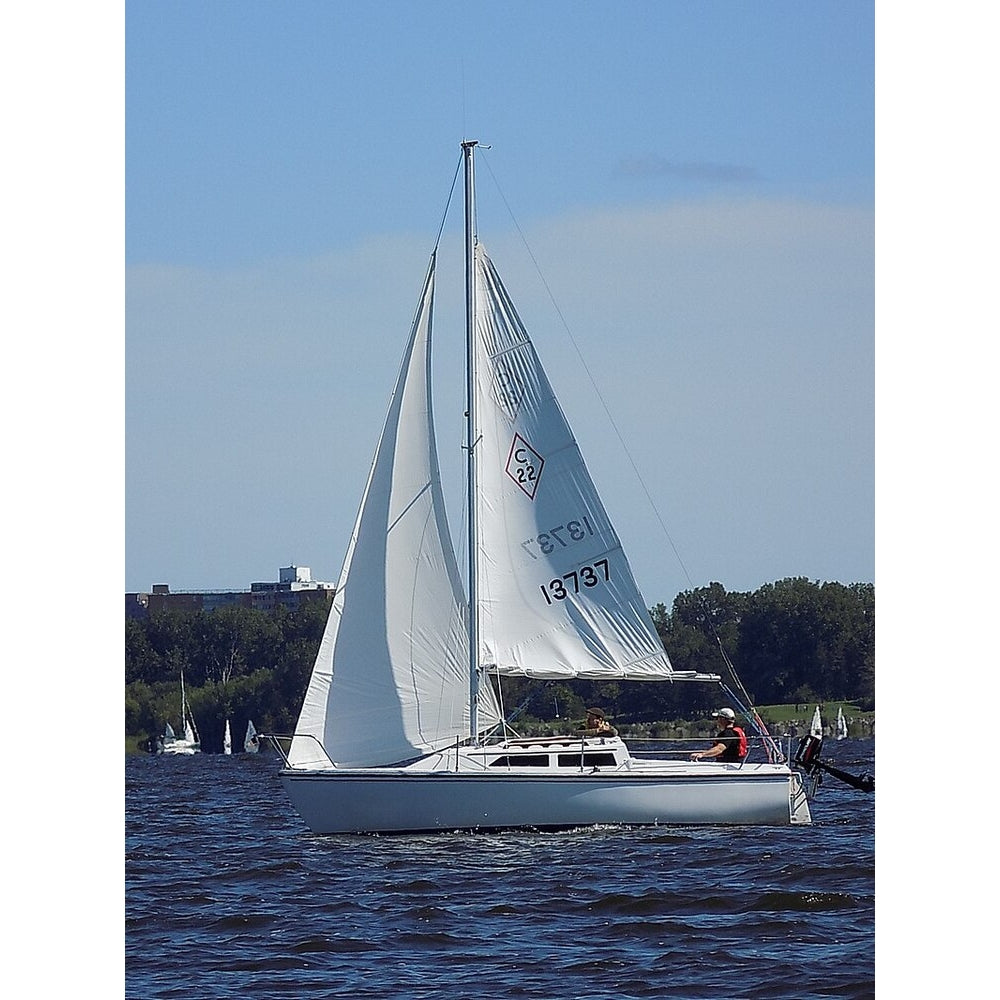American Catalina 22 (Catalina Series) 30 Inches Ship Model - CM356 - Old Modern