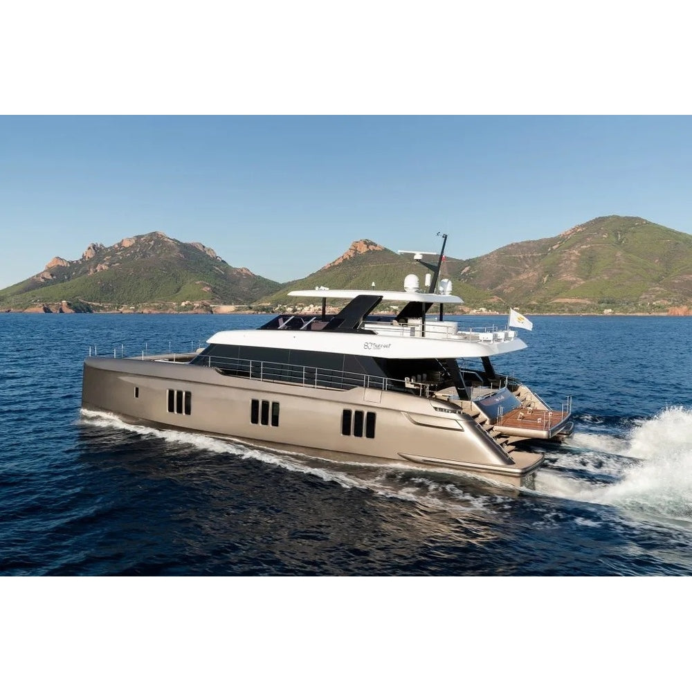 Polish Sunreef 80 Eco (Sunreef Series) 36 Inches Ship Model - CM492 - Old Modern