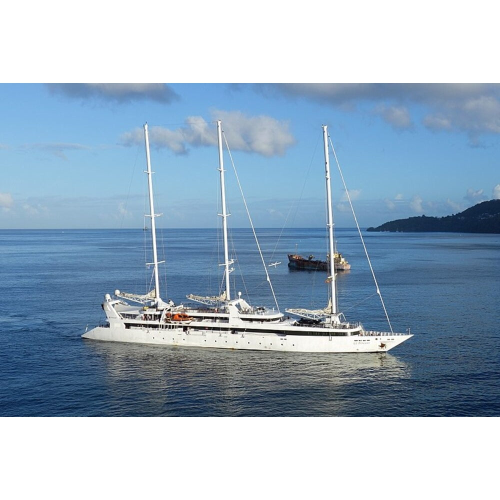 French Le Ponant (Ponant Fleet) 36 Inches Ship Model - CM507 - Old Modern