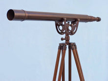 Handcrafted Model Ships Floor Standing Bronzed Anchormaster Telescope 65" ST-0148-BZ