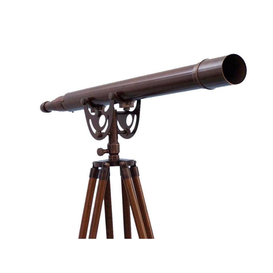 Handcrafted Model Ships Floor Standing Bronzed Anchormaster Telescope 65