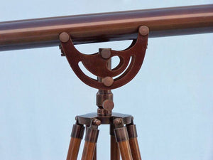 Handcrafted Model Ships Floor Standing Bronzed Anchormaster Telescope 65" ST-0148-BZ