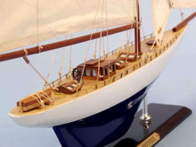 Wooden Defender Limited Model Sailboat 25" Fully Assembled Model Ship D0504