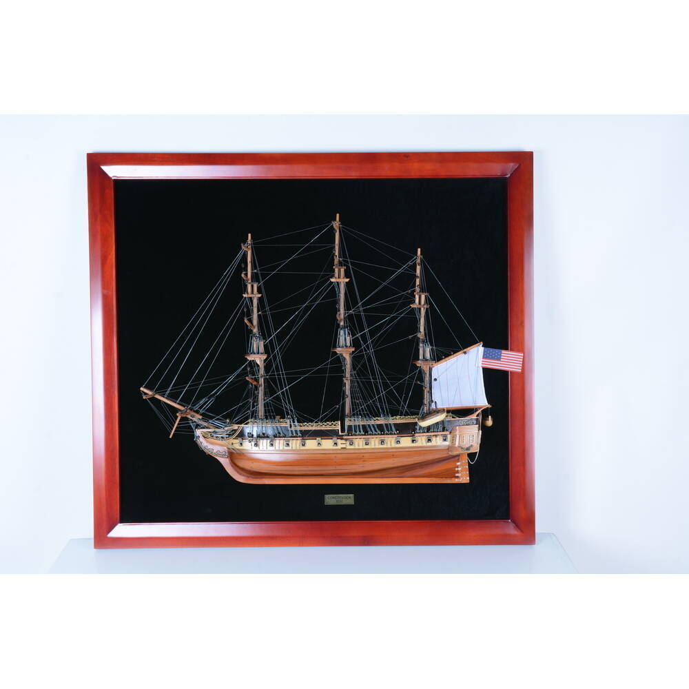 USS Constitution Half-Ship 35 Inches L - H015 - Old Modern