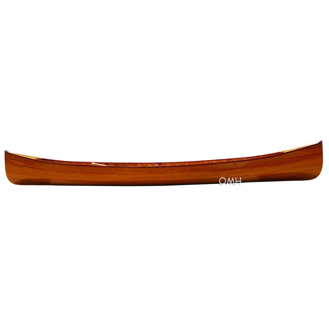 Wooden Canoe with Ribs 16 Mahogany - K033G - Old Modern