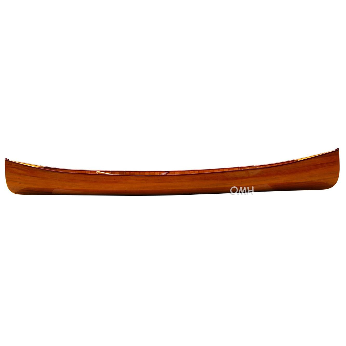 Wooden Canoe with Ribs 16 Mahogany - K033G - Old Modern