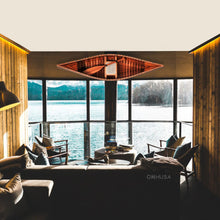 Old Modern 6 ft Wooden Canoe with ribs K037