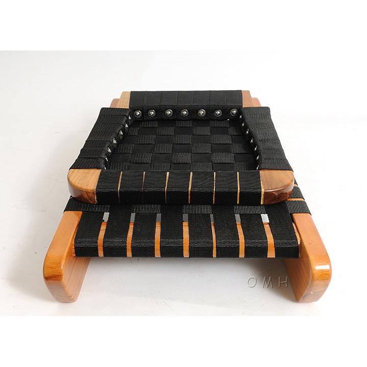 Wooden Canoe Fabric Seat with back support - K042 - Old Modern