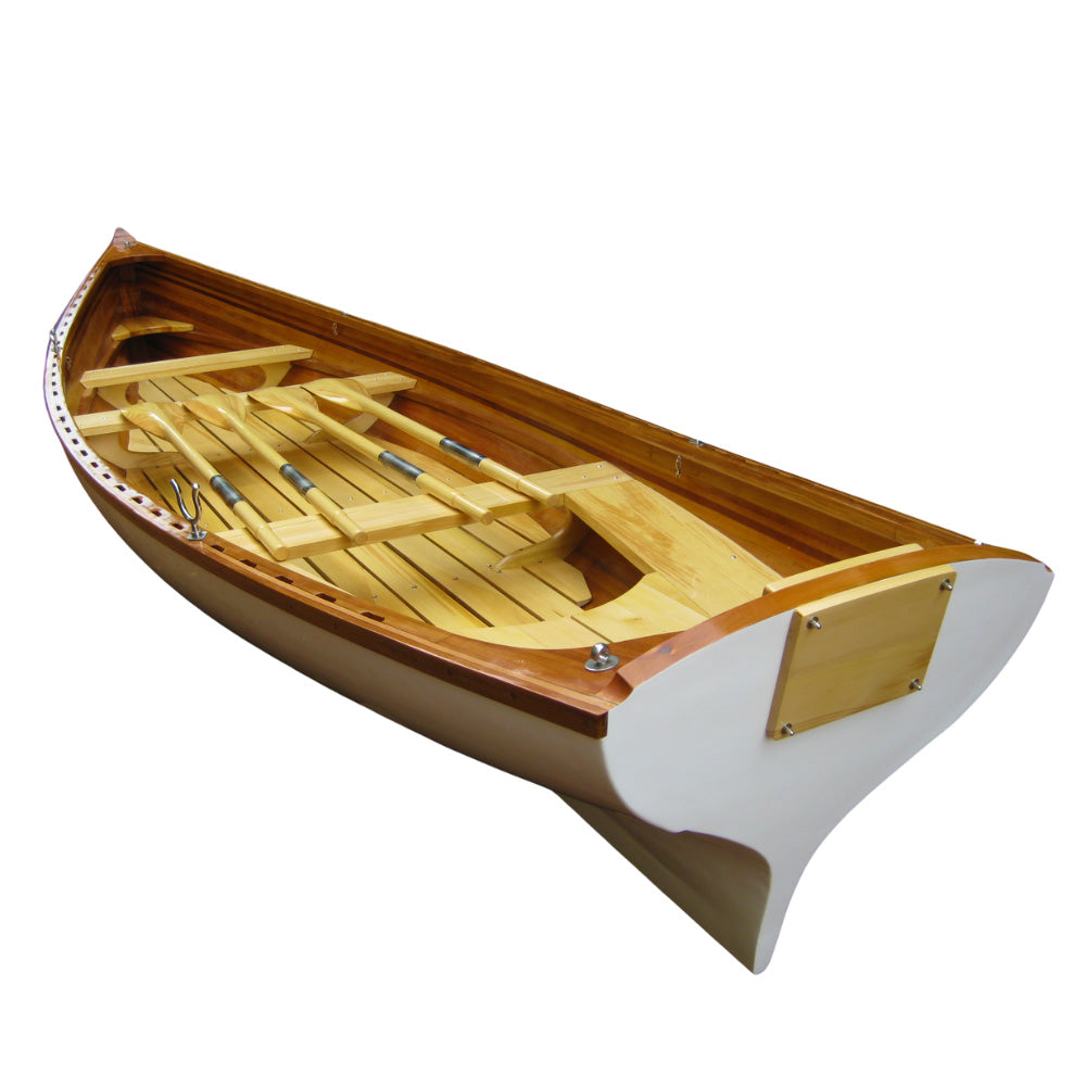 Wooden Whitehall Rowboat with Gelcoat Reinforcement 17ft - K147 - Old Modern