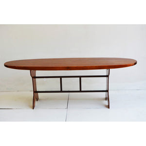 Wooden Single Paddle Board Bar Table 39.4 Inches Tall - K217 - Old Modern