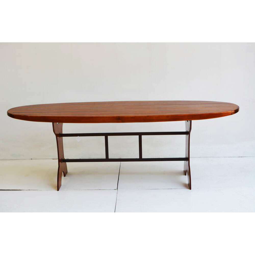 Wooden Single Paddle Board Bar Table 39.4 Inches Tall - K217 - Old Modern