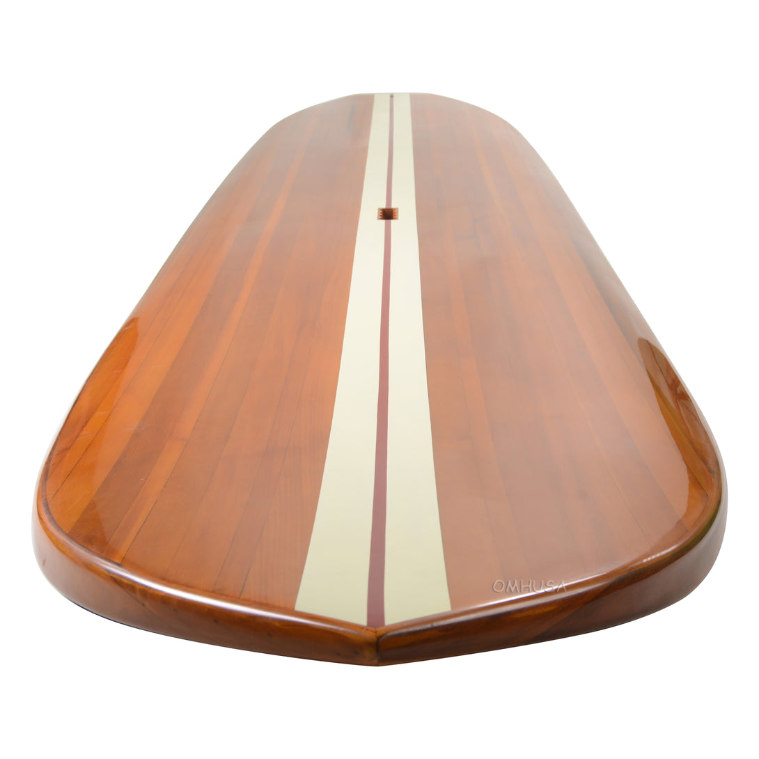 Paddle Board in Red Wood Grain 11ft with 1 fin - K222A - Old Modern