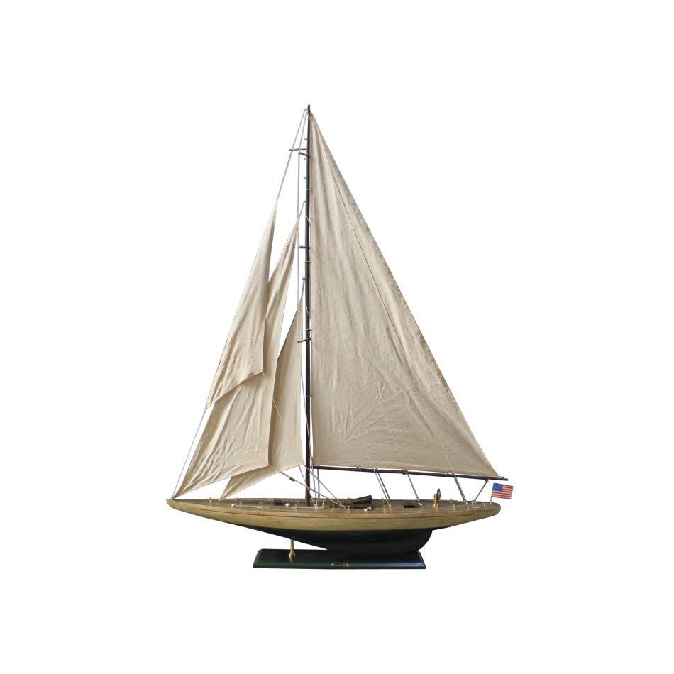 Buy Handcrafted Model Ships Wooden Rustic Enterprise Model Sailboat ...