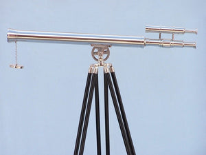 Handcrafted Model Ships Floor Standing Chrome Griffith Astro Telescope 64" ST-0124-CH