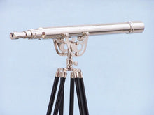 Handcrafted Model Ships Floor Standing Chrome Anchormaster Telescope 65" ST-0148CH