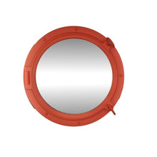 Handcrafted Model Ships Orange Decorative Ship Porthole Mirror 24" Orange-Porthole-M-24