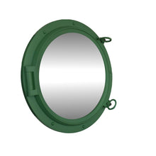 Handcrafted Model Ships Seafoam Green Decorative Ship Porthole Mirror 24" Seafoam-Green-Porthole-M-24