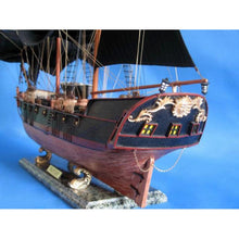 Handcrafted Model Ships - Wooden Caribbean Pirate Ship Model Limited 26"" - Black Sails - A2203B