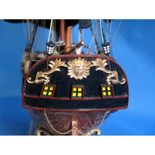 Handcrafted Model Ships - Wooden Caribbean Pirate Ship Model Limited 26"" - Black Sails - A2203B