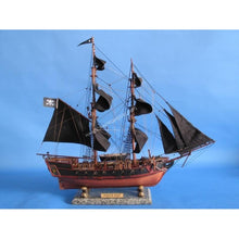 Handcrafted Model Ships - Wooden Caribbean Pirate Ship Model Limited 26"" - Black Sails - A2203B