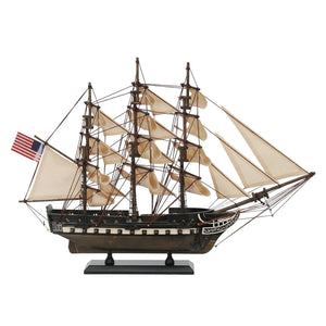 Handcrafted Model Ships - Wooden Rustic USS Constitution Tall Model Ship 24"" - R-Constitution 20 - Rico
