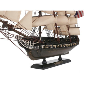 Handcrafted Model Ships - Wooden Rustic USS Constitution Tall Model Ship 24"" - R-Constitution 20 - Rico