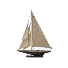 Handcrafted Model Ships Wooden Rustic Endeavour Model Sailboat Decoration 60" R -ENDEAVOUR60