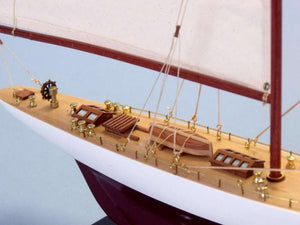 Handcrafted Model Ships Wooden Columbia Limited Model Sailboat 25" D0404