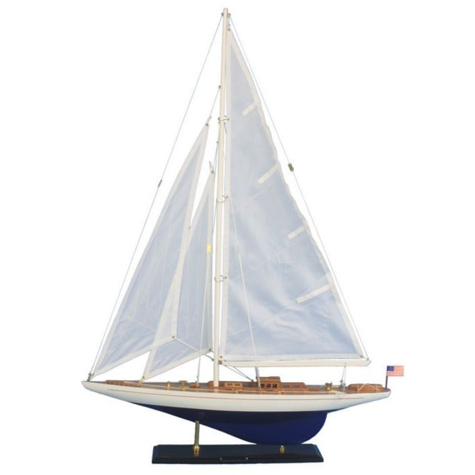 Wooden Enterprise Model Sailboat Decoration 35