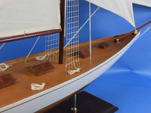 Handcrafted Model Ships Wooden Columbia Model Sailboat Decoration 80" Columbia 81