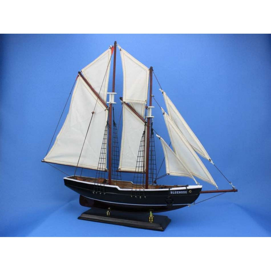 Handcrafted Model Ships Wooden Bluenose Model Sailboat Decoration 24
