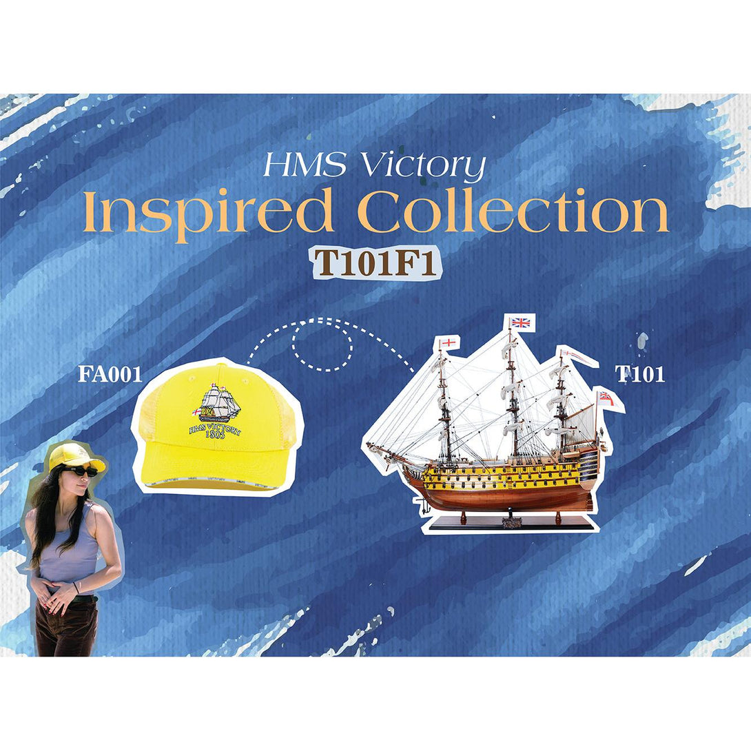 Ultimate HMS Victory Combo: A Model Ship and Classic Hat - T101F1 - Old Modern