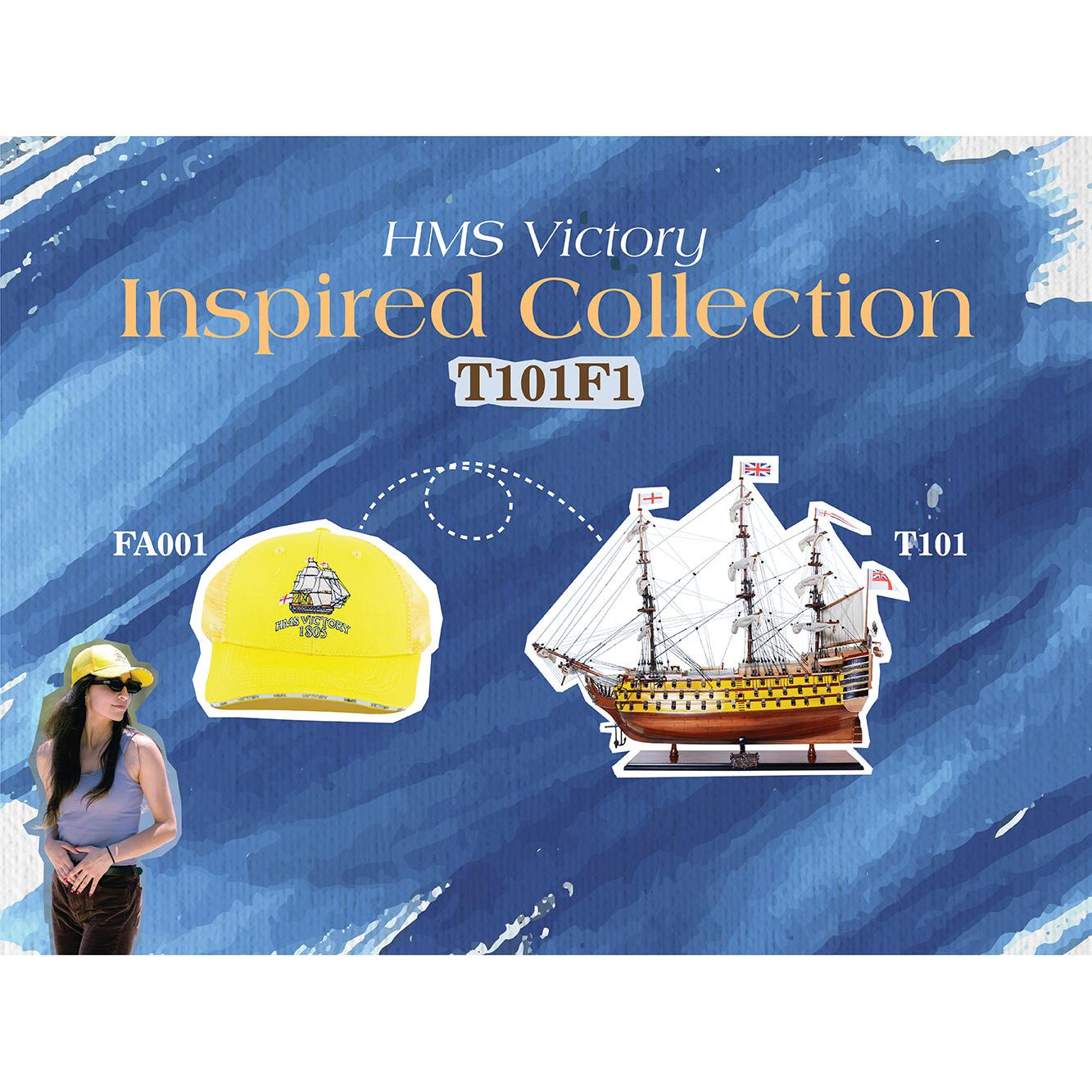 Ultimate HMS Victory Combo: A Model Ship and Classic Hat - T101F1 - Old Modern