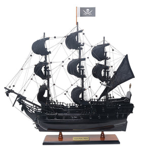 Black Pearl Pirate Ship Small Captain Line - T358 - Old Modern
