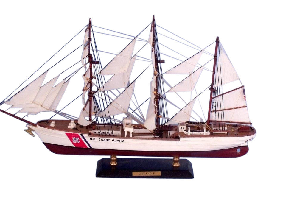 Handcrafted Model Ships - United States Coast Guard (USCG) Eagle Limited Tall Model Ship 21