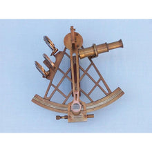 Handcrafted Model Ships - Admiral's Antique Brass Sextant 12"" with Rosewood Box - NS-0417-AN