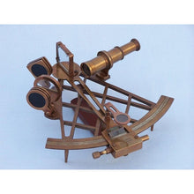 Handcrafted Model Ships - Admiral's Antique Brass Sextant 12"" with Rosewood Box - NS-0417-AN